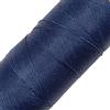 LINHASITA, Rocchetto di Filo Cerato, 100 g, 360 m, 0,5 mm di Spessore, in Poliestere, per macramé, 30 Colori - Blu Navy
