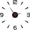 Buachois Orologio Adesivo da Parete, 3D Orologio da Parete Fai Da Te, Piccola Silenziosa Senza Cornice da 40 cm, Semplice Orologio da Parete in Acrilico Creativo per Decorare la Parete Vuota per Casa, Ufficio