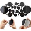 SHUIYUE 32 pezzi specchi rotondi adesivi, specchio adesivi da parete, rotondo specchio da parete 3D decorativo rimovibile decorabile arte cerchio auto aderente fai da te specchio adesivo da parete 2.2
