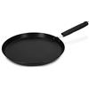Navaris Padella Piatta per Crêpes Ø 26cm - Crepiera in Alluminio Antiaderente Manico 19cm - Crepes Omelette Pancake - Piastra Professionale Cucina