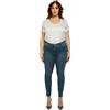 FIORELLA RUBINO: Jeans Skinny Push up Modello Giada Curvy Size Blu Stagione Primavera Estate 2024.
