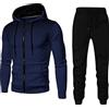 Daikascbny Tuta Uomo Completa Felpa Con Cappuccio Due Pezzi Felpa e Pantalone Set Tracksuit Felpa Con Zip e Cappuccio Suit Tute da Ginnastica Felpata Invernale Tuta Abbigliamento Sportiva Tuta Completa