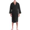 Fruit of the Loom Accappatoio da uomo a nido d'ape Kimono, nero, taglia unica