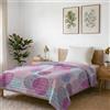 Italian Bed Linen Trapuntino Estivo in Microfibra FANTASY, Singolo 170x270cm, Soffioni