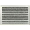 Relaxdays Zerbino in Alluminio 60x40 cm, Tappetino Cattura-Sporco da Esterno, Tappeto Porta Ingresso, Door Mat, Grigio