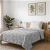Italian Bed Linen Trapuntino Estivo in Microfibra FANTASY, Singolo 170x270cm, Flor