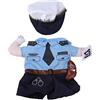Tiiyee Costume Poliziotto Cane, Vestito Cane Per Gatto Vestiti Gatti Costumi Animali Dog Costumes For Small Dogs Fancy Dress Cotone Uniformi Con Cappello Funny Pet Suit With Legs Halloween Piccolo