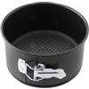 Zenker Tortiera con cerniera per torta alta, stampo apribile per panettone Ø18,5 cm Altezza 10cm, teglia a cerniera per torte, teglia da forno, Acciaio Inox, Nero, 18,5 x 18,5 x 10 cm