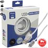 Boooh.it CAVO USB TIPO LIGHTING BIANCO CARICABATTERIE PER IPHONE & IOS DEVICE | CAVETTO LUNGO 2 METRI + LUCE LED