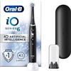 Oral-B Spazzolino elettrico iO6 con rivoluzionaria tecnologia iO, regali per donne e uomini, 1 testina e custodia da viaggio, 5 modalità con sbiancamento dei denti, spina UK 2 pin, lava nera