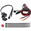 JZK Adattatore SAE a USB 2.1A SAE porta USB impermeabile a scollegamento rapido con fusibile in linea, cavo presa 12V-24V per moto cellulare tablet GPS