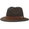 Borsalino Cappello Traveller Marrone Donna/Uomo - Made in Italy Fedora Feltro di Pelo Vacanza con Fascia Pelle Estate/Inverno - 57 cm Marrone