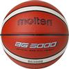 Molten BG3000 - Pallone da basket per interni ed esterni, in pelle sintetica, taglia 5, arancione/avorio, adatto per bambini di età 7, 8, 9, 10 e 11 anni, per bambine dai 12 e 13 anni