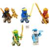 LEGO Ninjago: LEGO Ninjago Combo Set: 5 minifgures Ninja Core (Lloyd, Jay, Cole, Zane e Kai)