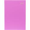 Collins ESSA43.50-25 - Agenda 2025 con visualizzazione settimanale, copertina rigida effetto pelle, colore: rosa
