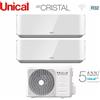 Unical Climatizzatore Condizionatore Unical Dual Air Cristal 10+13 Con Kmx2 18He R-32