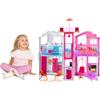 Barbie - La Casa a 3 Piani, Playset Con Ascensore E Altalena, Mobili E Accessori