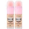 Maybelline New York Instant Age Perfector Glow 4in1 Correttore BB Cream Illuminante Primer Colore 01 Light Claire con Spugnetta per Applicazione - 2 Flaconi da 20ml