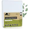 Beddy-Bye Coprimaterasso una Piazza e Mezza 90x220/30 cm Prodotto in UE e Certificato OEKO-TEX® ~ Proteggi Materasso Impermeabile in Fibra TENCEL™ Ecologica ~ Forma del Lenzuolo con Angoli