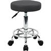 WKWKER Home Office Rolling Sgabello PU Pelle girevole Regolazione altezza Sgabello di bellezza Lab Cucina Massaggio Spa Sgabelli da ufficio Sedia su ruote (grigio)