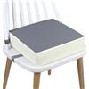 courti Cuscino per seggiolone portatile, lavabile, con fibbia di sicurezza, per pasti e viaggi, in bambù, per bambini, taglia piccola, colore: grigio