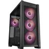 ASUS TUF GAMING GT302 TG ARGB Black Case Gaming E-ATX Mid Tower, Pannelli Laterali intercambiabili Mesh Vetro Temperato, 4 ventole ARGB preinstallate da 140 x 28 mm, Nero