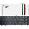 new net - Keyboards - Tastiera Italiana Compatibile con Notebook HP Zbook 15 G1 15 G2 17 G1 17 G2[ con Frame - Retroilluminata - LAYOUT ITA ]