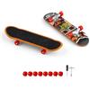 0XBIT Mini Skateboard da Dita, 2 Pezzi Fingerboard con Superficie Smerigliata, Mini Skateboard con Motivi Casuali, Design Sofisticato, Adatto Come Piccolo Regalo per Adolescenti 0XBIT