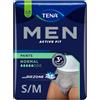 ESSITY Tena Men Active Fit Pants Normal Mutandine Assorbenti Uomo Taglia S/M confezione 9 Pz