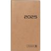 BRUNNEN Agenda tascabile modello 758 (2025), 1 pagina = 1 settimana, A6, 80 pagine, busta in cartone, marrone