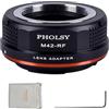 PHOLSY Manuale Adattatore per Lente: Compatibile con Obiettivi M42 e Corpo Fotocamera Canon RF (EOS R-Type), M42 su RF