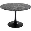 Kare Tavolo Veneto Marmo Nero Ø110 cm consolle, Metallo, 73x110x110cm
