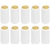 sourcing map 100 capsule termorestringenti in PVC per bottiglie di vino, tappi termorestringenti, copertura superiore a forma di uva, per cantine e cucina di casa, colore bianco, 30 x 60 mm