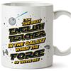 Mugffins Tazza in ceramica per INSEGNANTE DI INGLESE - 11 oz / 350 ml - In inglese - Best in The Galaxy The Force is With Me - Idea regalo per compleanno, anniversario, natale, laurea