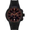 BREIL - Orologio da Uomo Collezione NEW ONE SPORT TW1870 - Orologio da Polso Chrono Gent con Quadrante Analogico Nero, Lancette Luminose e Calendario - Movimento VK64-6H - Orologio al Quarzo