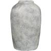 DRW Vaso da tavolo in ceramica bianco rustico 21x21x32 cm