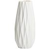 LBHDMZJK Vaso semplice in ceramica bianca, decorazione moderna per la casa, vaso di porcellana per fiori e origami, decorazione per composizioni floreali, accessori per riprese, il miglior regalo (bianco)
