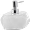 Gedy Chanelle Dosatore di Sapone, Resina, Bianco, 7,8 x 11,5 x 12,6