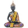 DRW Figura di un Buddha con Mosaico in Resina Multicolore 13x22x30 cm