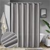 MIULEE Tenda per Doccia 200 x 240 cm Grigio Impermeabile Resistente Alla Muffa in Lavatrice Poliestere Con 16 Ganci