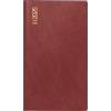 rido/idé Agenda tascabile modello Miniplanner d 15 (2025), 2 pagine = 1 mese, A6, copertina in pellicola di schiuma Catana, rosso vinaccia