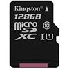 KingstonSDCS/128GBSP Canvas Select MicroSD, Velocità UHS-I di Classe 10, fino a 80 MB/s in Lettura, senza Adattatore SD