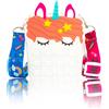Chimpanzee Poppy Bag Borsa Unicorno Pop it - Borsetta Bambina, Fidget Toy, Antistress Bambini, Giocattolo sensoriale, borsette Tracolla unicorni, Gadget Regalo Borse Bambine, Gioco Compleanno Bimba