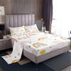 Homewish Set di lenzuola per letto singolo con motivo arcobaleno bohémien, per ragazze, sole e stelle, regalo arcobaleno per donne, lenzuolo superiore iridescente con 1 federa, rosa giallo