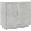 vidaXL Credenza Grigio Cemento 80x40x75 cm in Legno Compensato