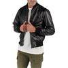 BARONE giacca pelle uomo, giubbotto pelle uomo primaverile e bomber primavera, per ogni occasione la migliore giacca in pelle Made in Italy (IT, Testo, XXL, Regular, Regular, nero)