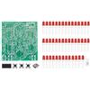 DONGKER Scheda Pratica Saldatura Componenti,43 LED Kit Saldatura Mulino Vento Elettronico Scorre Luce Fai Da Te