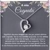Bramart Collana Donna A Mia Cognata Ti voglio un Mondo di Bene Finitura Argento, Oro Idee Regali per lei Compleanno, Natale - Cofanetto con DEDICA incluso (A Mia Cognata 3)