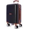 EL CABALLO - Cabin Travel Suitcases - Cabin Suitcase - Travel Suitcases - Ryannair 52x35x20 Heavy Duty Cabin Suitcase - Aircraft Luggage with TSA Lock, Nero, 52.0 x 35.0 x 20.0 centimeters, Cabina