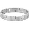 Lacoste Braccialetto a maglie da uomo Collezione LACOSTE CATENA in Acciaio Inossidabile, Argento (Silver), Taglia Unica